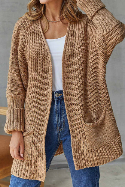 Theresa | Damen Oversize Strick Longstrickjacke - Image 1