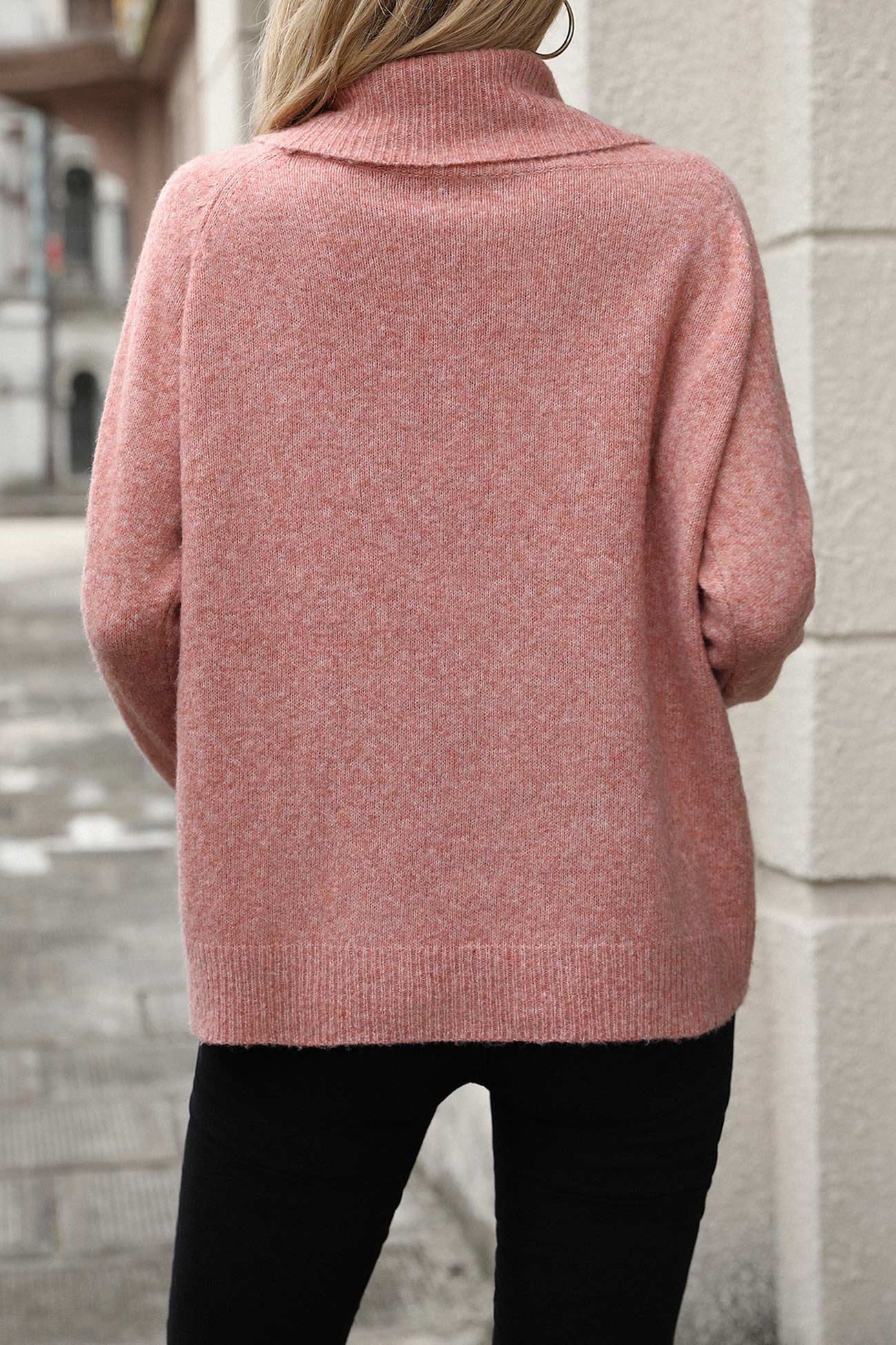Zoé | Damen Wasserfallkragen Relaxed Fit Pullover - Image 15