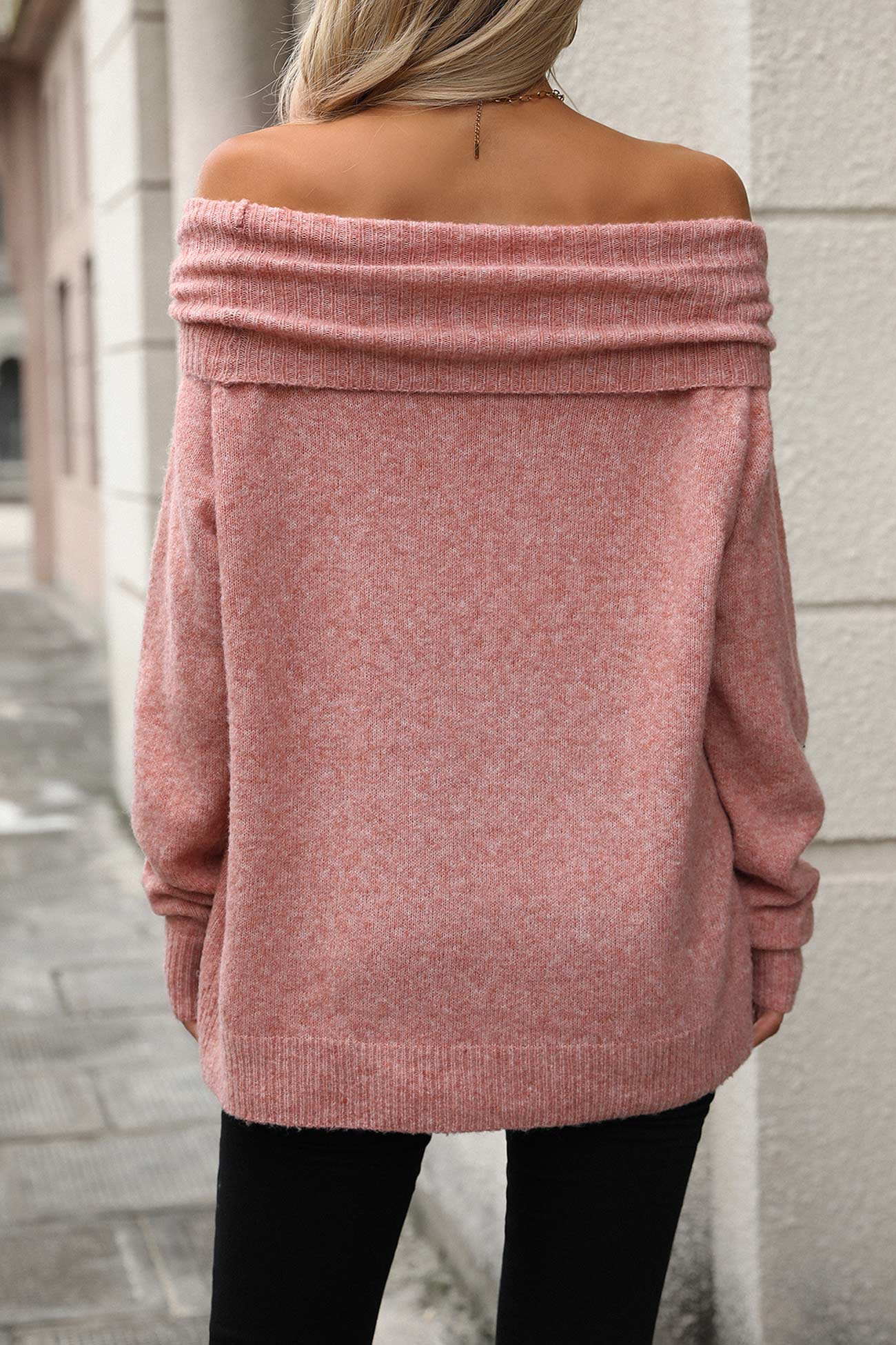 Zoé | Damen Wasserfallkragen Relaxed Fit Pullover - Image 16