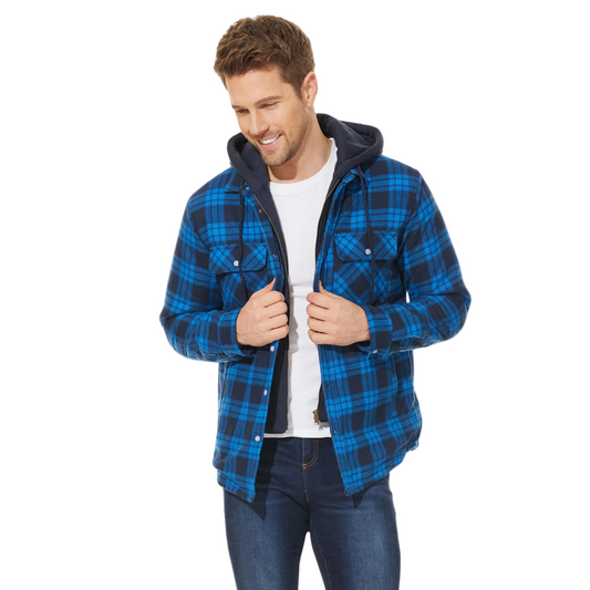 Jakob | Herren Flanelljacke mit Kapuze - Image 1