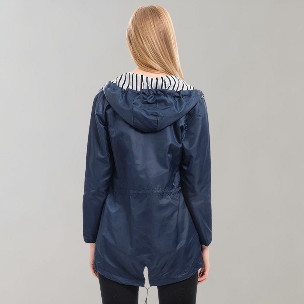 Luzia | Damen Anorak Mantel mit Kapuze - Image 3