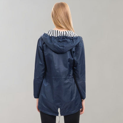 Luzia | Damen Anorak Mantel mit Kapuze - Image 3