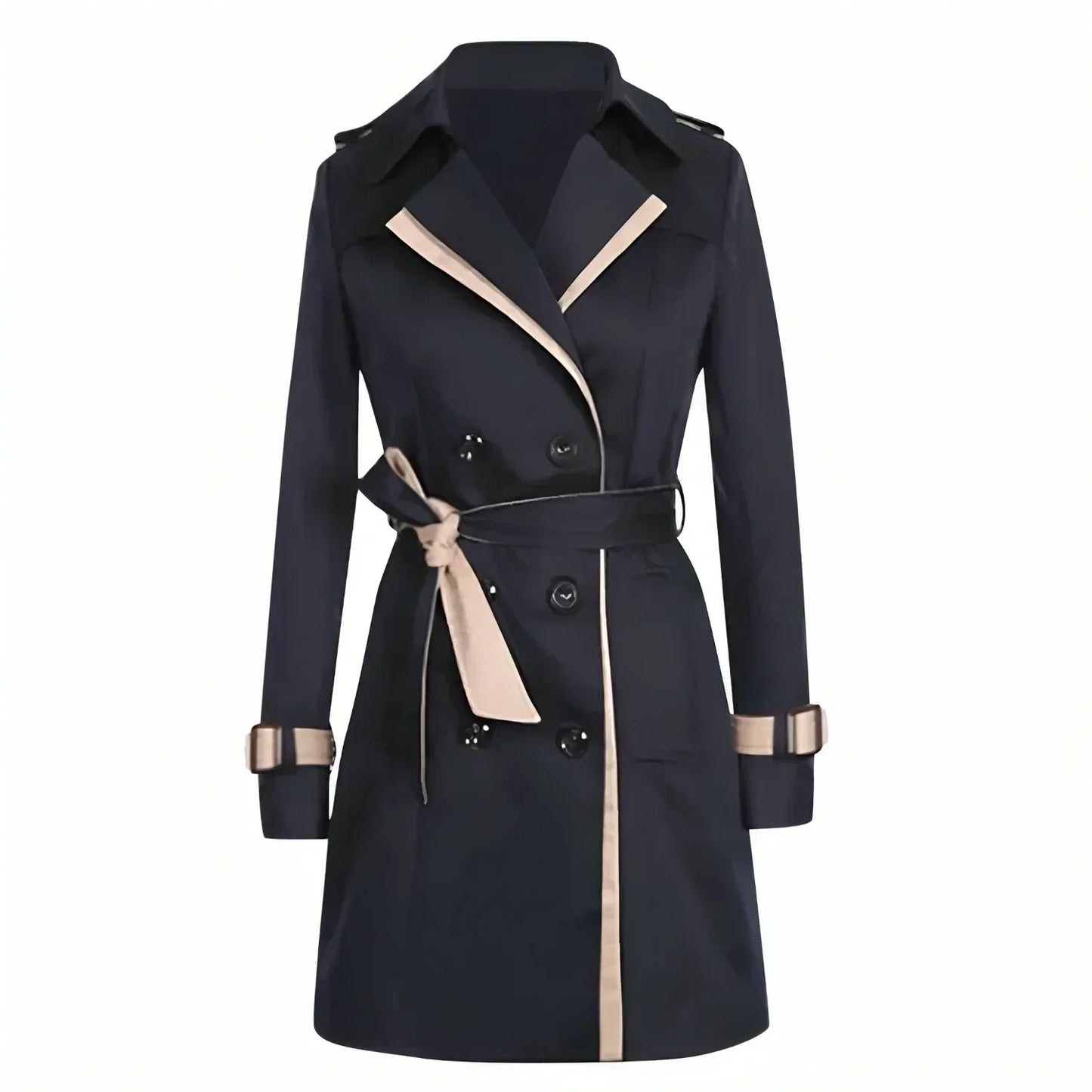 Franziska | Damen Zweireiher Mantel Trenchcoat - Image 2