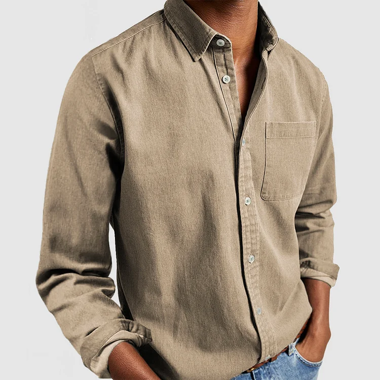 Lambert | Herren Langarm Button-Down Freizeit Hemd - Image 3