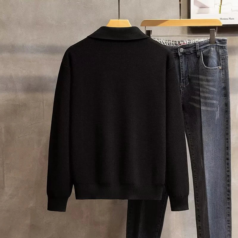 Axel | Langarm Polo-Shirt Pullover für Herren