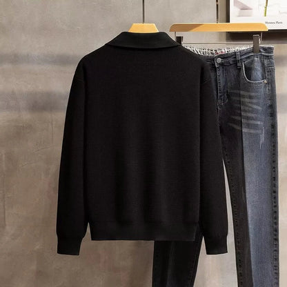 Axel | Langarm Polo-Shirt Pullover für Herren