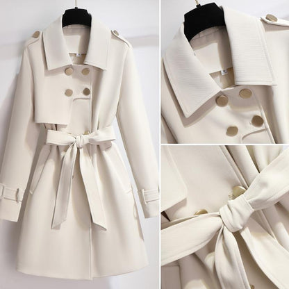 Evelin | Damen Zweireiher Trenchcoat - Image 3