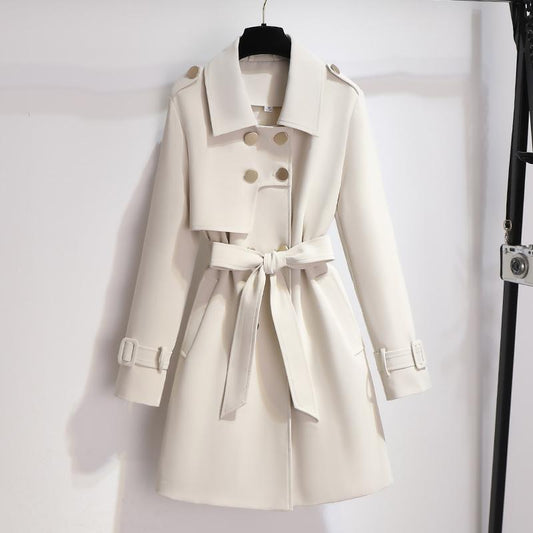 Evelin | Damen Zweireiher Trenchcoat - Image 1