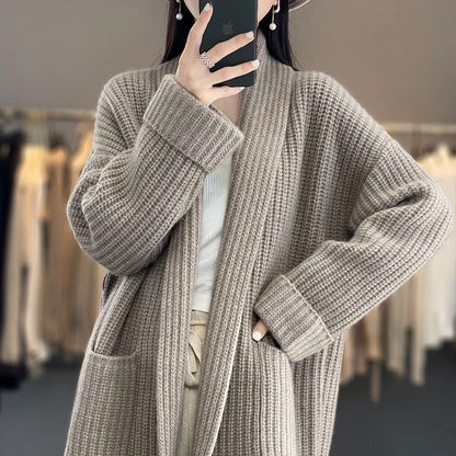 Cornelia | Lange Strickjacke für Damen