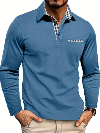 Clemens | Herren Langarm Poloshirt - Image 4