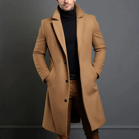 Dave | Herren Winter Mantel mit Knöpfen