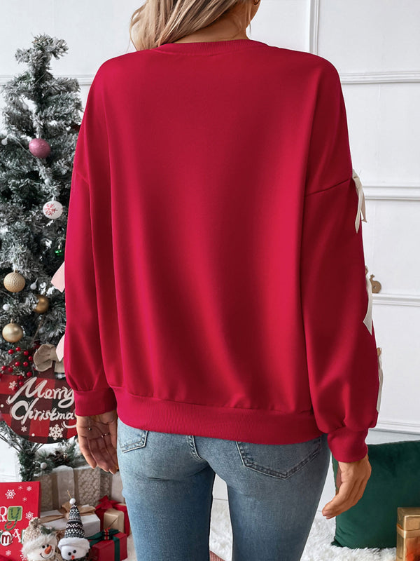 Jessica | Damen Rundhals Roter Pullover - Image 5