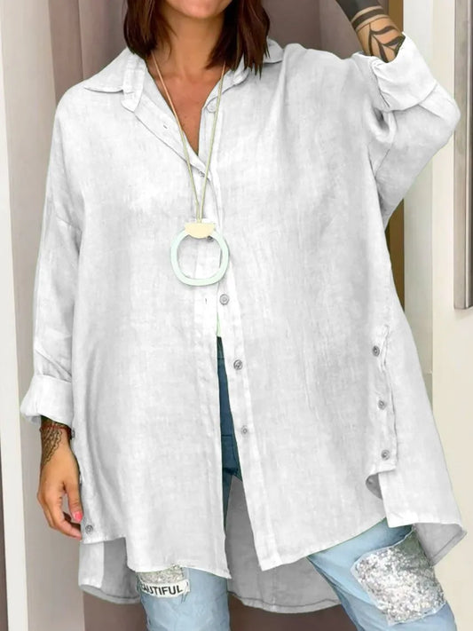 Anika | Mühelos locker sitzendes Hemd mit Knopfleiste für alltägliche Eleganz - Image 1