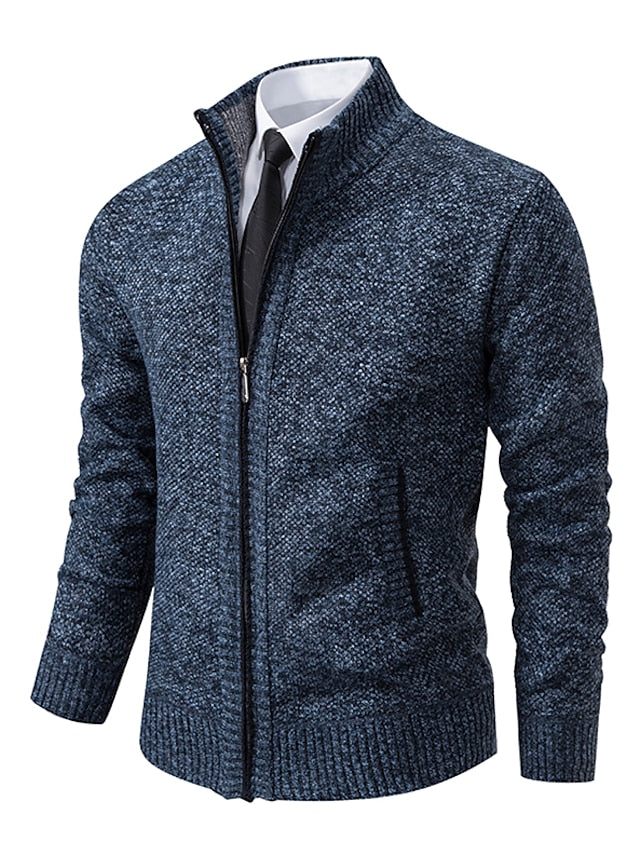 Herbert | Herren Strickjacke mit Stehkragen und Reißverschluss - Image 10