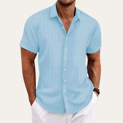 Yannick | Herren Kurzarmhemd Baumwolle - Stilvolles und Bequemes Design - Image 6