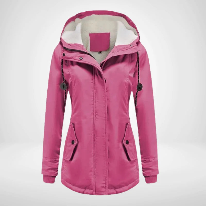 Lea | Damen Fleecejacke mit Kapuze