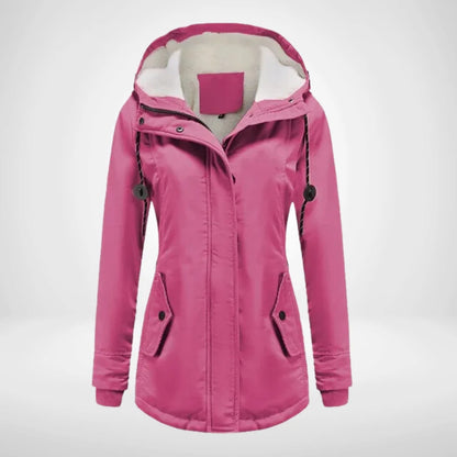 Lea | Damen Fleecejacke mit Kapuze