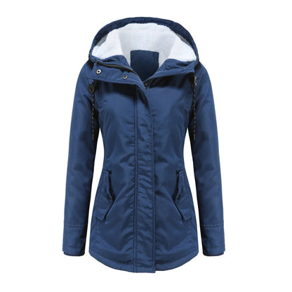Lea | Damen Fleecejacke mit Kapuze
