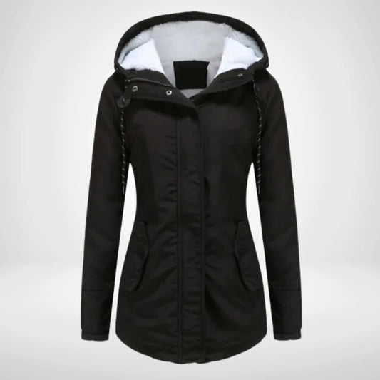 Lea | Damen Fleecejacke mit Kapuze