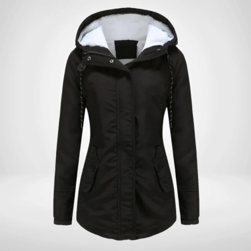 Lea | Damen Fleecejacke mit Kapuze
