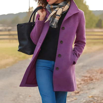 Lisa | Damen Winter Mantel mit Knöpfen