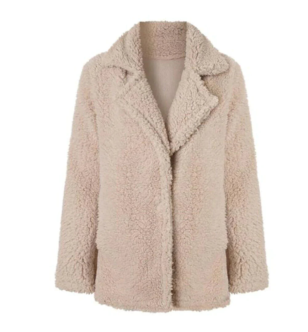 Mara | Damen Relaxed Fit Teddy Jacke - Image 3