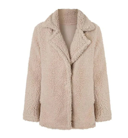 Mara | Damen Relaxed Fit Teddy Jacke - Image 3