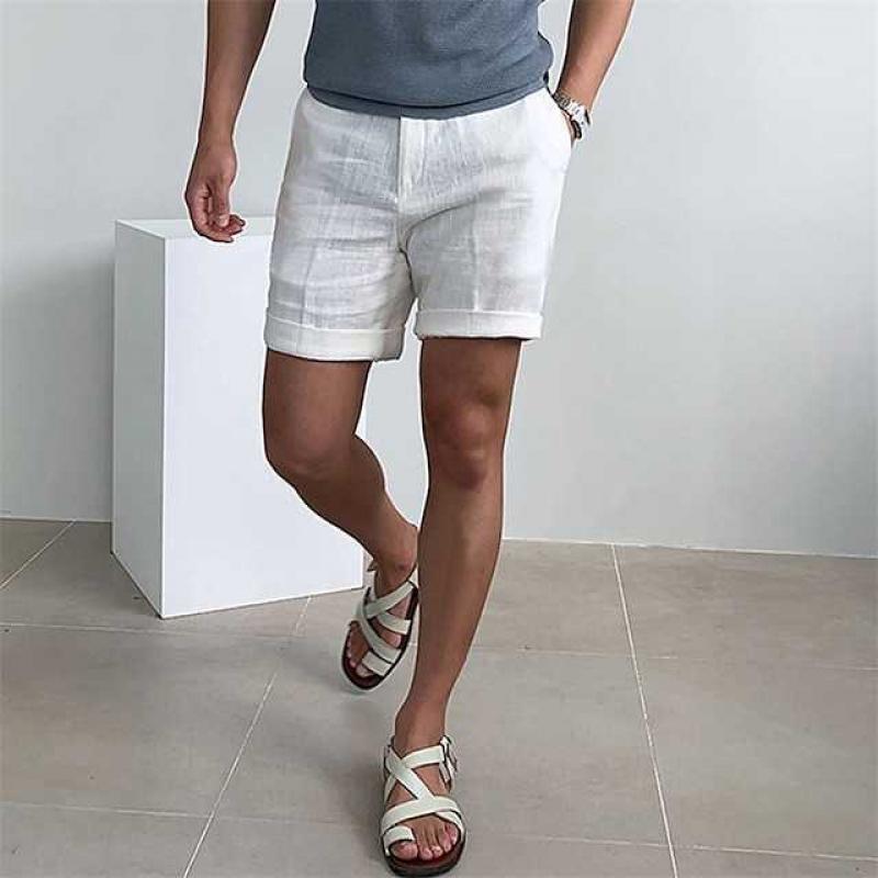 Kai | Shorts aus Leinen für Männer - leicht, atmungsaktiv, mit Bündchen für den Sommer - Image 1