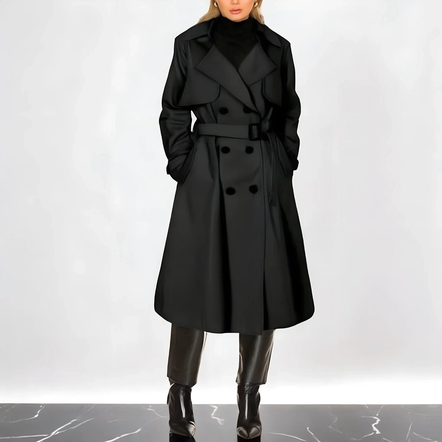 Ruth | Damen Stylische Trenchcoat - Reuploaded Image