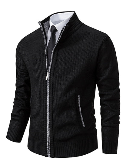 Herbert | Herren Strickjacke mit Stehkragen und Reißverschluss - Image 8