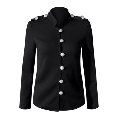 Carla | Damen Button-Front Figurbetonte Jacke - Image 8