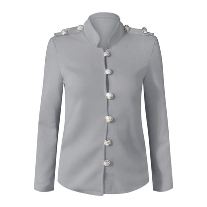 Carla | Damen Button-Front Figurbetonte Jacke - Image 7