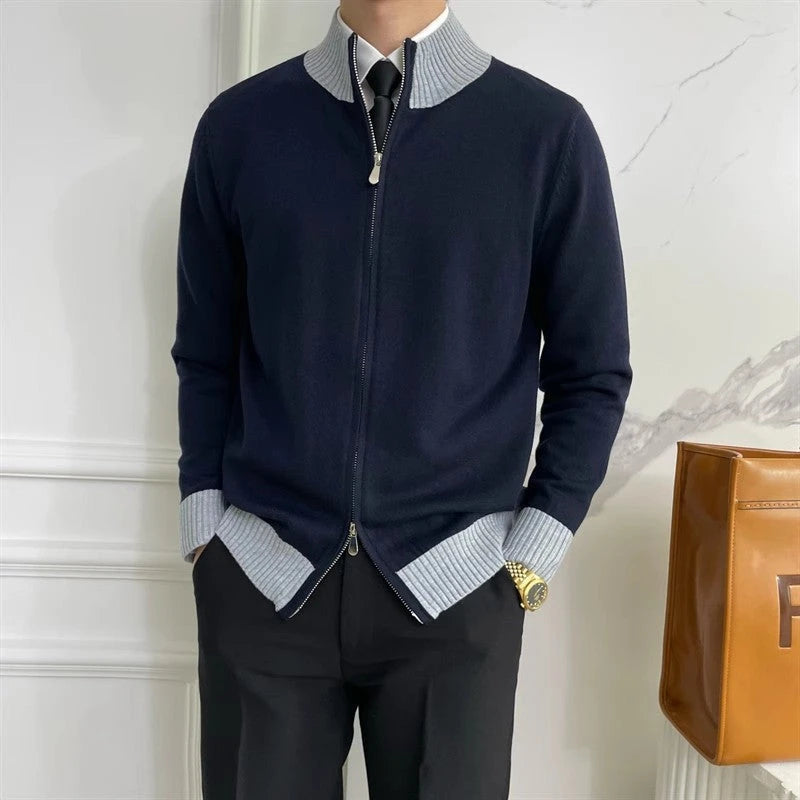 Saint | Smart Casual Strickjacke mit Reißverschluss