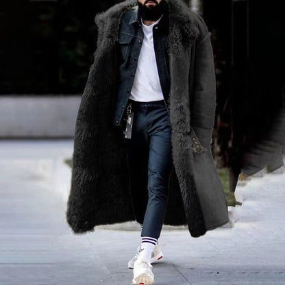 Finn | Herren Langer Shearling Mantel - Image 1