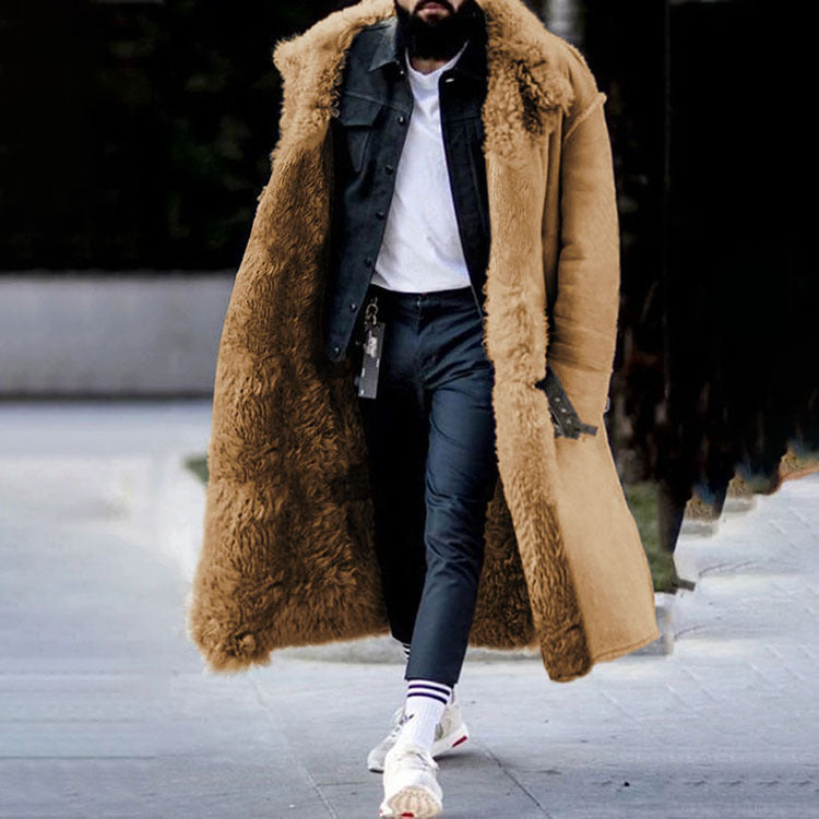 Finn | Herren Langer Shearling Mantel - Image 3