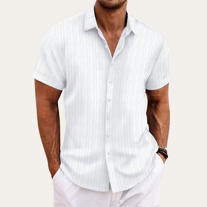 Yannick | Herren Kurzarmhemd Baumwolle - Stilvolles und Bequemes Design - Image 8