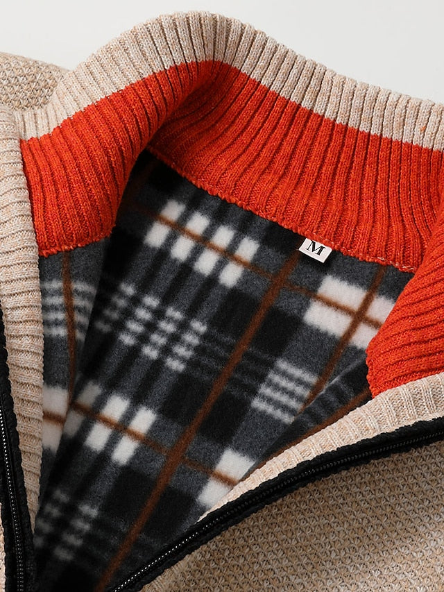 Herbert | Herren Strickjacke mit Stehkragen und Reißverschluss - Image 2